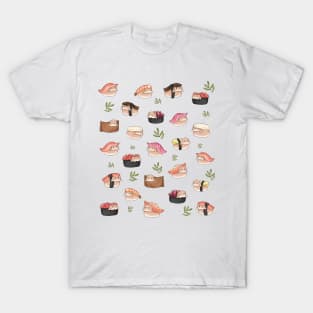 Sushi Rabbit Pattern Bunniesmee T-Shirt